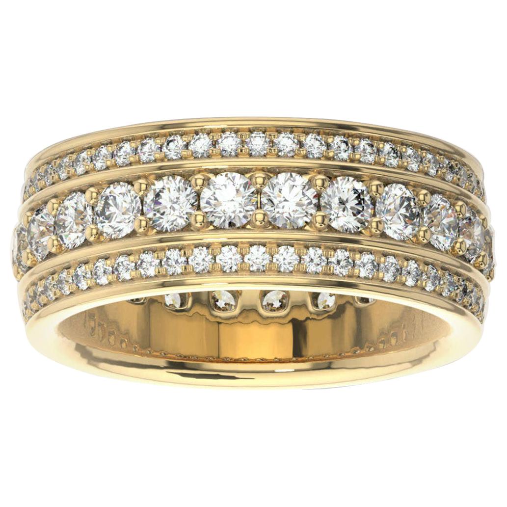 18K Yellow Gold Katharine Eternity Diamond Ring '2 Ct. tw' For Sale