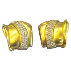 18 Karat Gelbgold Kieselstein Cord-Ohrringe 1,65 Karat