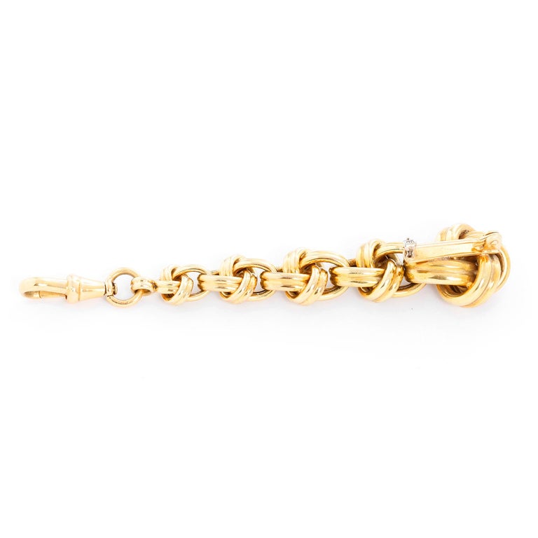 18 Karat Yellow Gold Knot Lapel Pin For Sale (Free Shipping) at 1stDibs