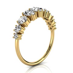 18k Yellow Gold Kym Oval and Round Organic Design Diamond Ring '1 1/4 Ct. Tw'