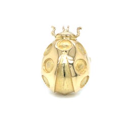 18K Yellow Gold Ladybug Ring