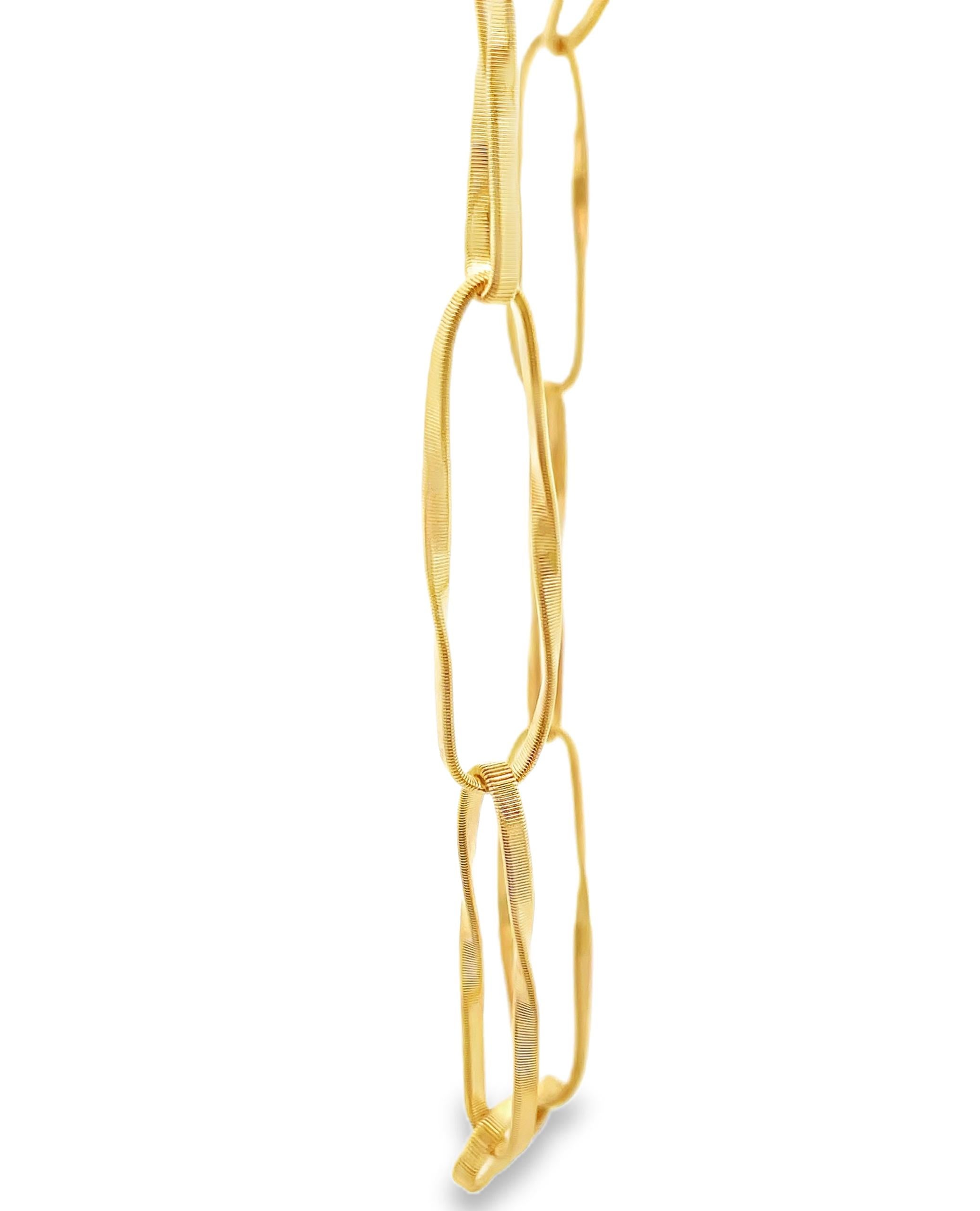 Collier à maillons torsadés en or jaune 18K.

- 28,3 grammes
- 16 pouces de long