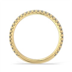 18K Yellow Gold Lauren French Pave Ring '1/3 Ct. Tw'