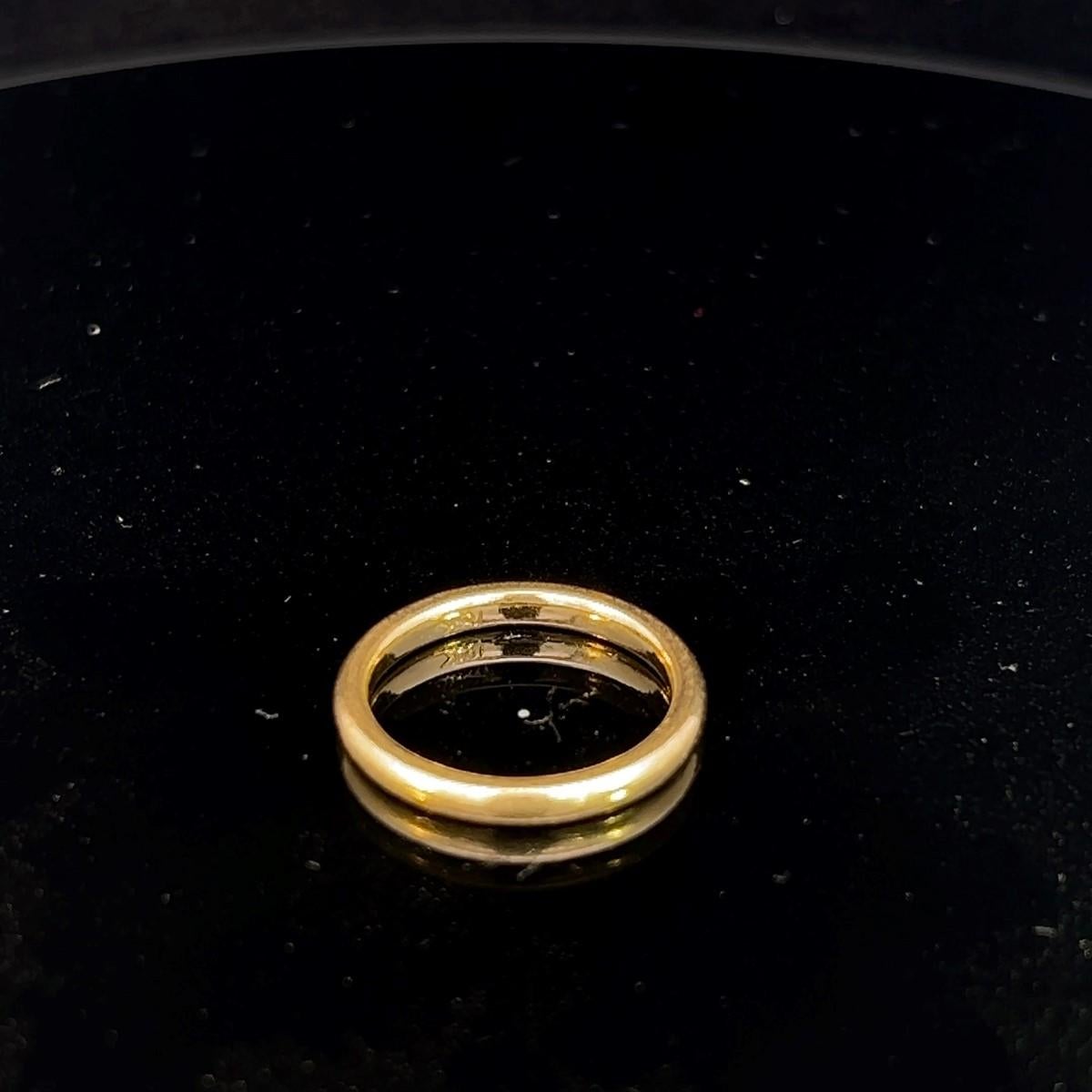 Women's 18K yellow gold lds rg 3.54g 5.5  For Sale