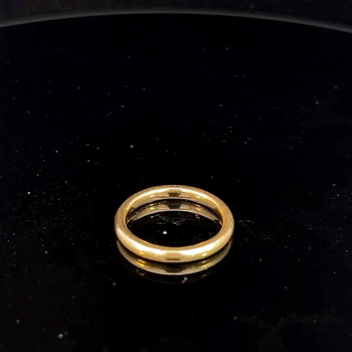 18K yellow gold lds rg 3.54g 5.5  For Sale 1