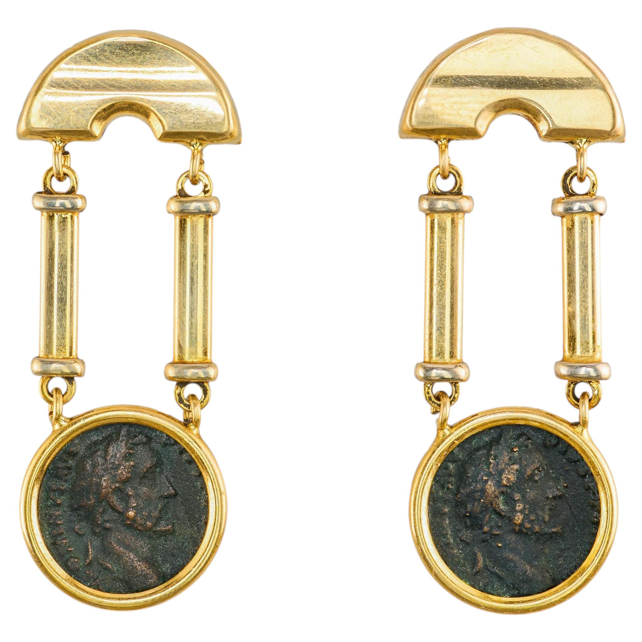 Boucles d'oreilles « Le Gi Designer » en or jaune 18 carats