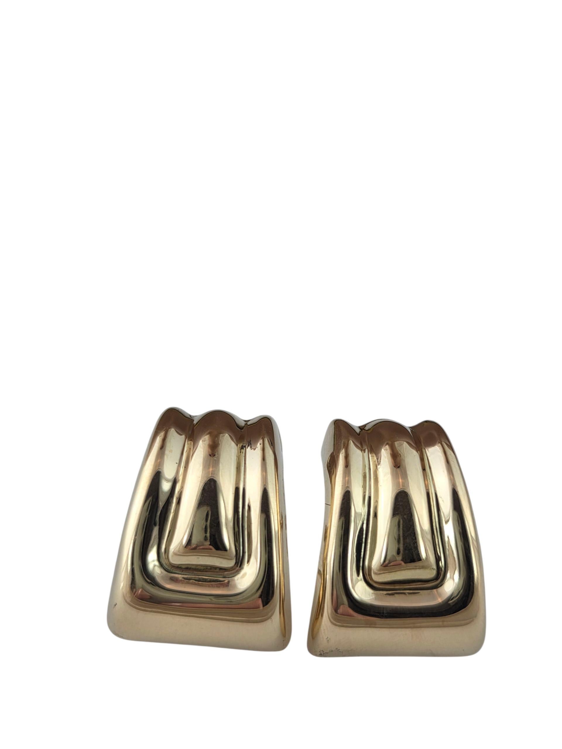 Orecchini a cerchio leggeri in oro giallo 18K #23643