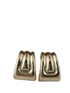 Orecchini a cerchio leggeri in oro giallo 18K #23643