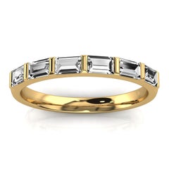 18K Yellow Gold Lindie Baguette Organic Design Diamond Ring '1/2 Ct. Tw'