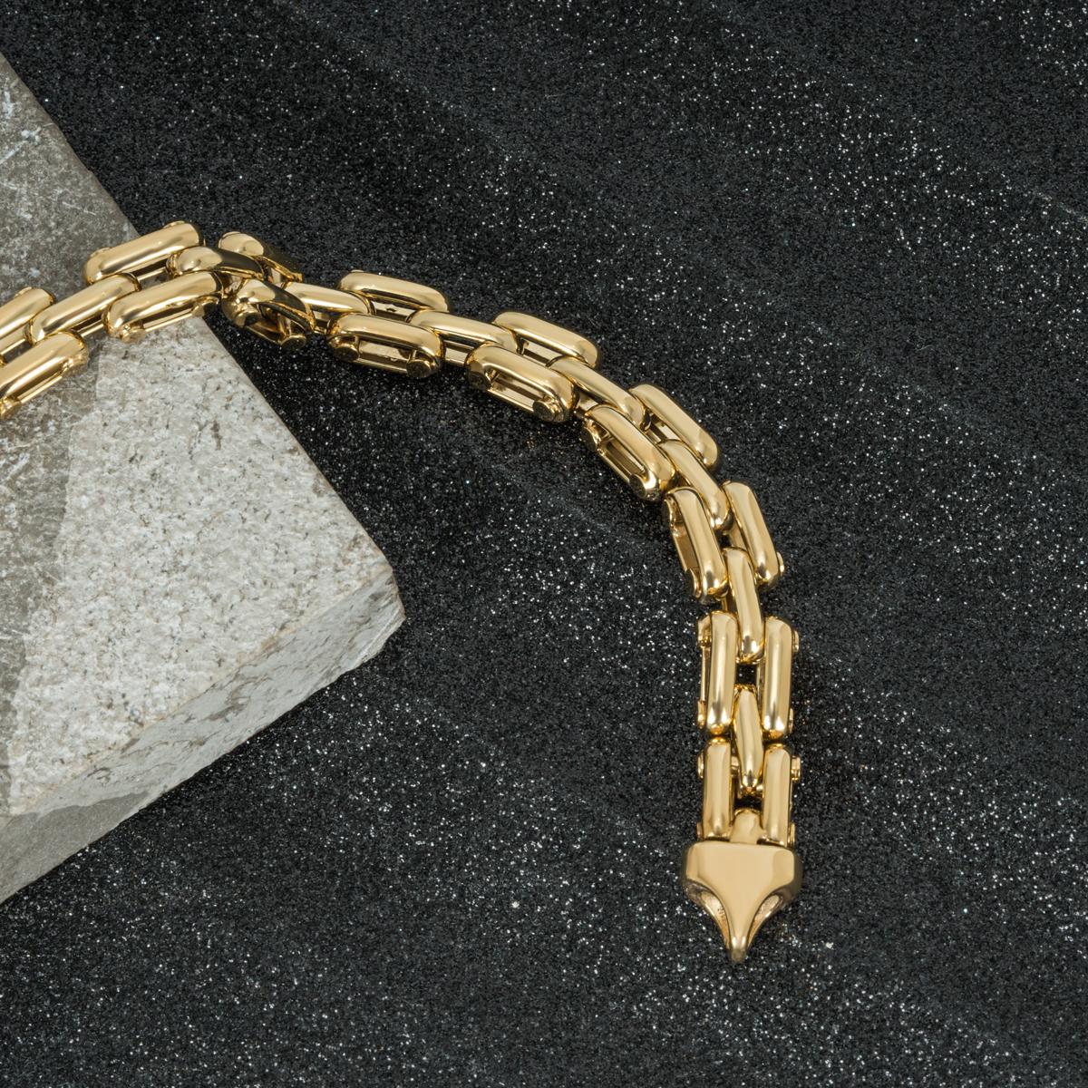 18 Karat Gelbgold Gliederarmband 28.66 Gramm 3