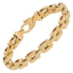 18 Karat Gelbgold Gliederarmband 28.66 Gramm