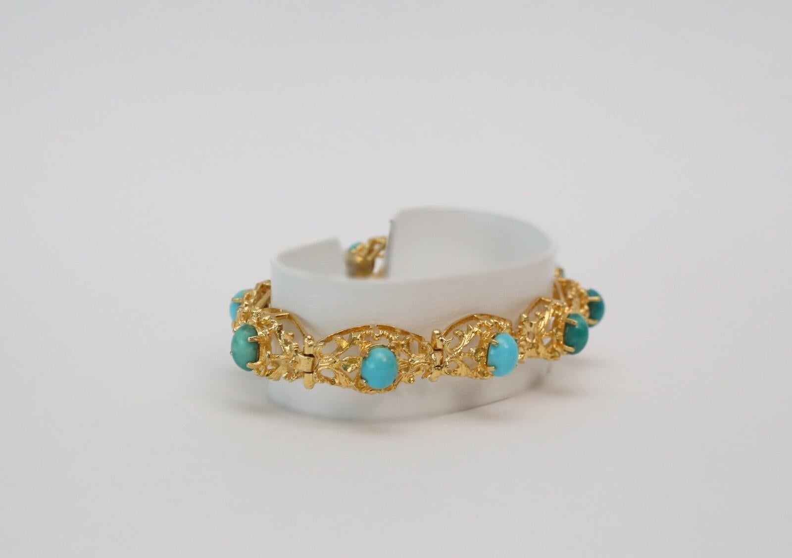Pulsera de eslabones de oro amarillo de 18 quilates, 7 pulgadas - 20,7 g en Bueno estado para la venta en Providence, RI