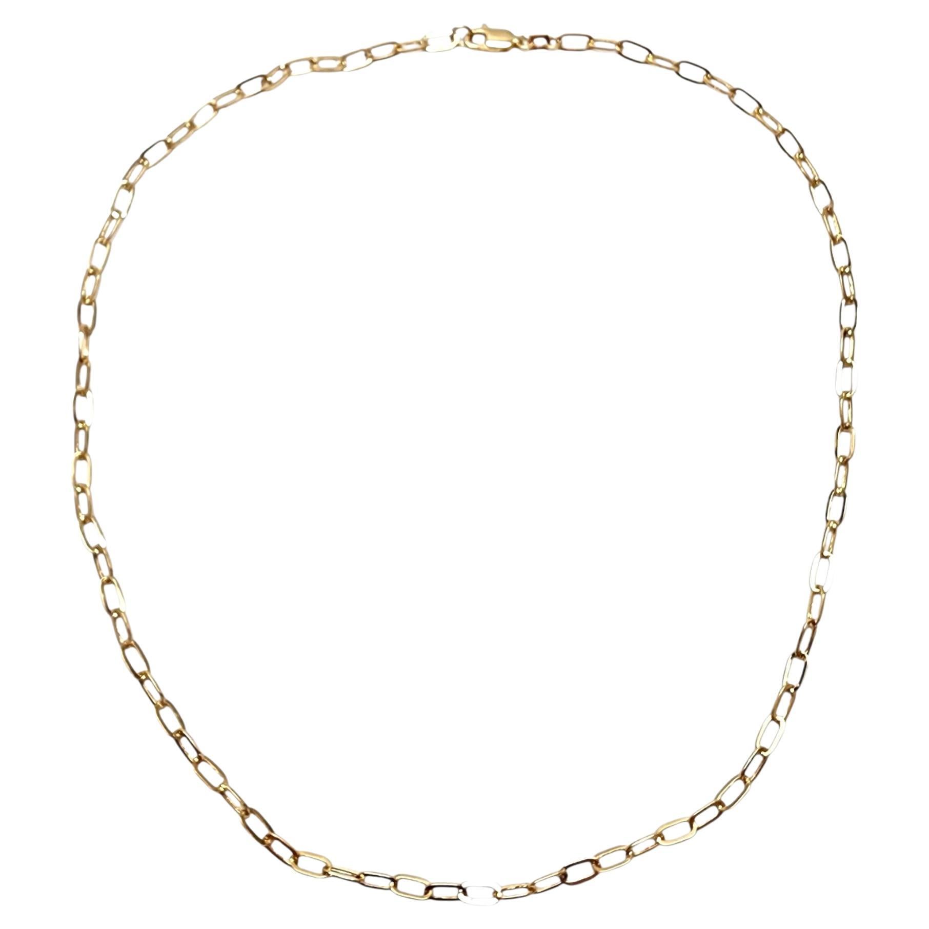 18K Yellow Gold Link Necklace #22815