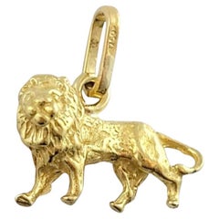 18K Yellow Gold Lion Charm #16224