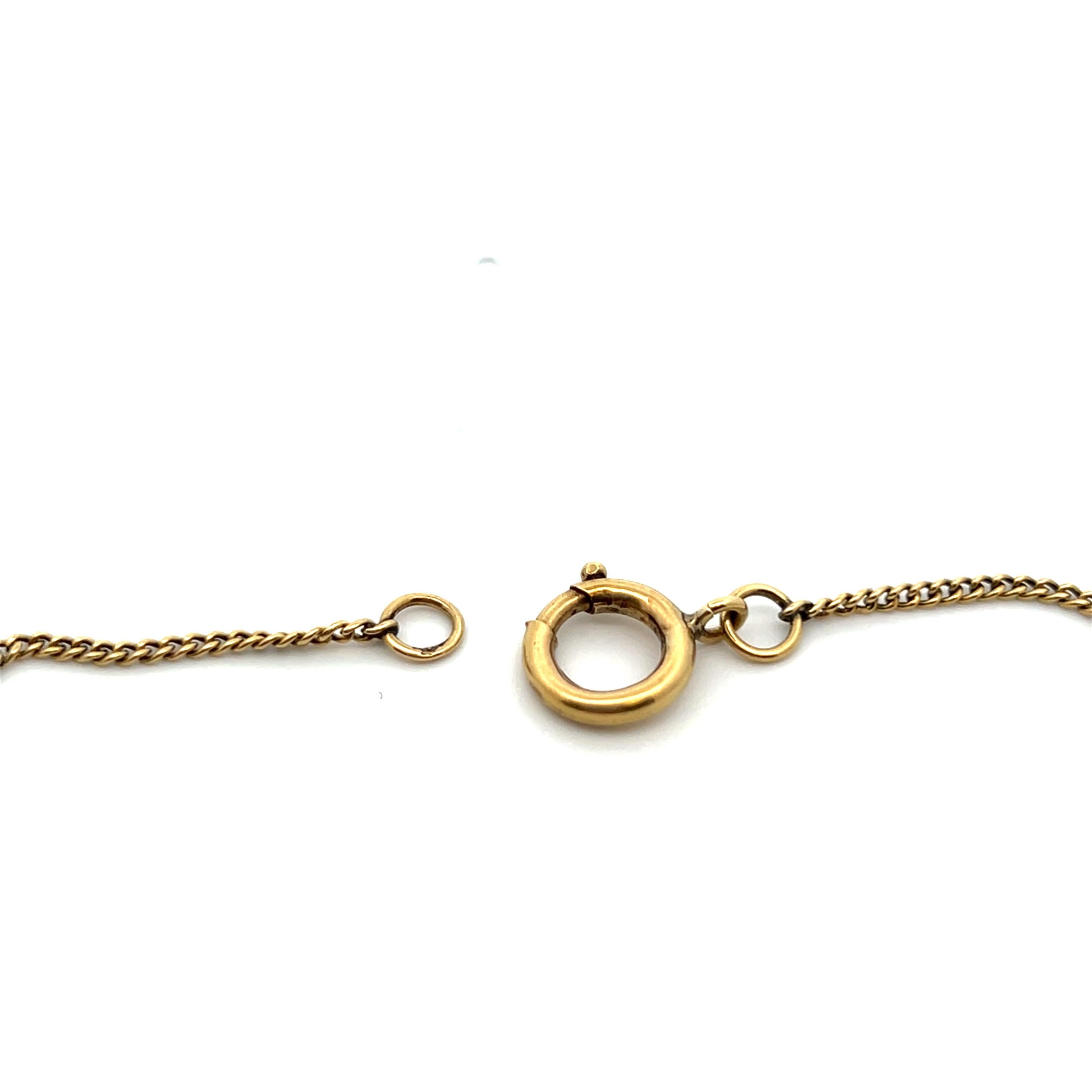 18k Yellow Gold LONG French Bar Chain 61