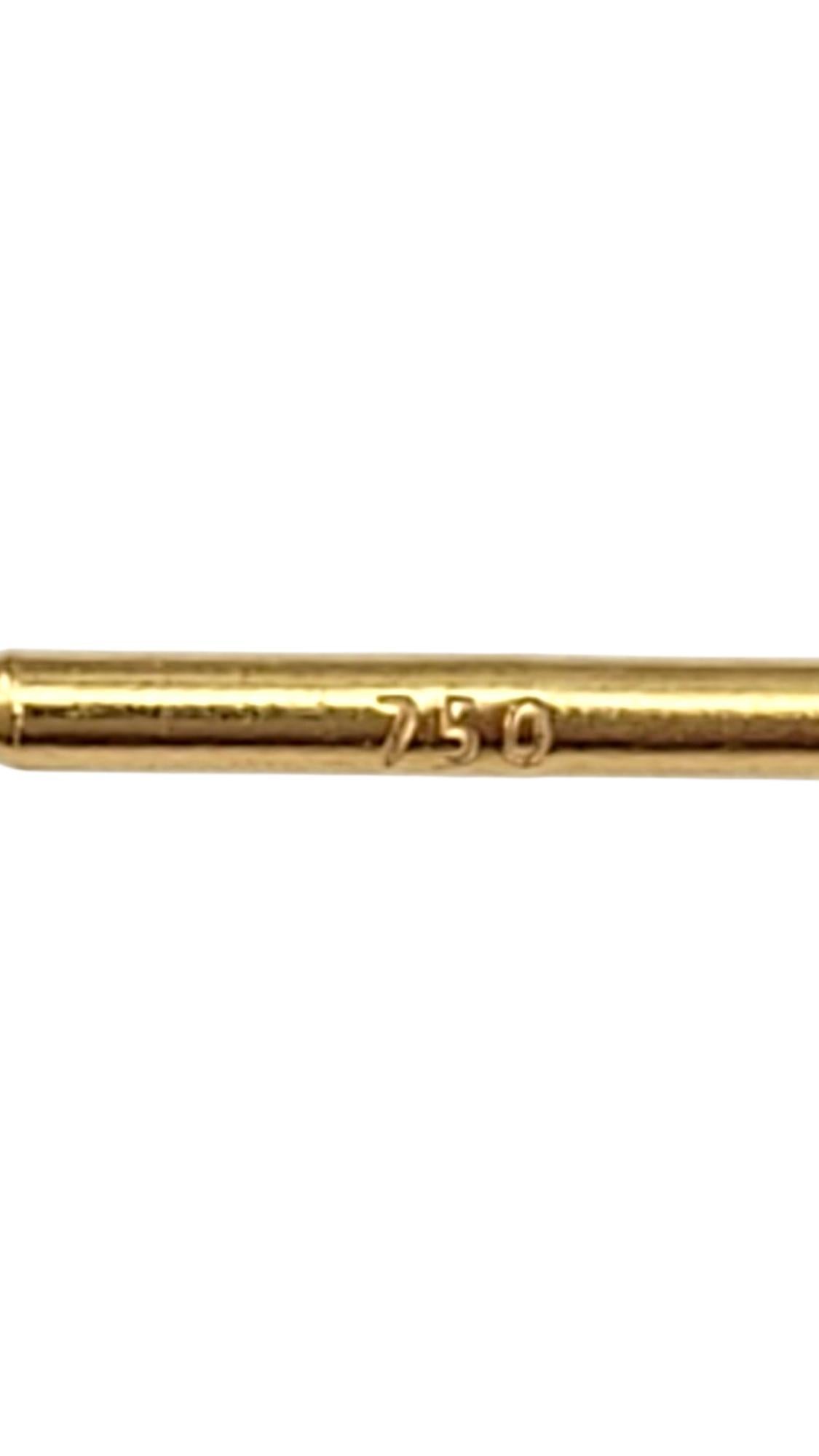 Orecchini lunghi in oro giallo 18K #21717 In condizioni buone in vendita a Washington Depot, CT