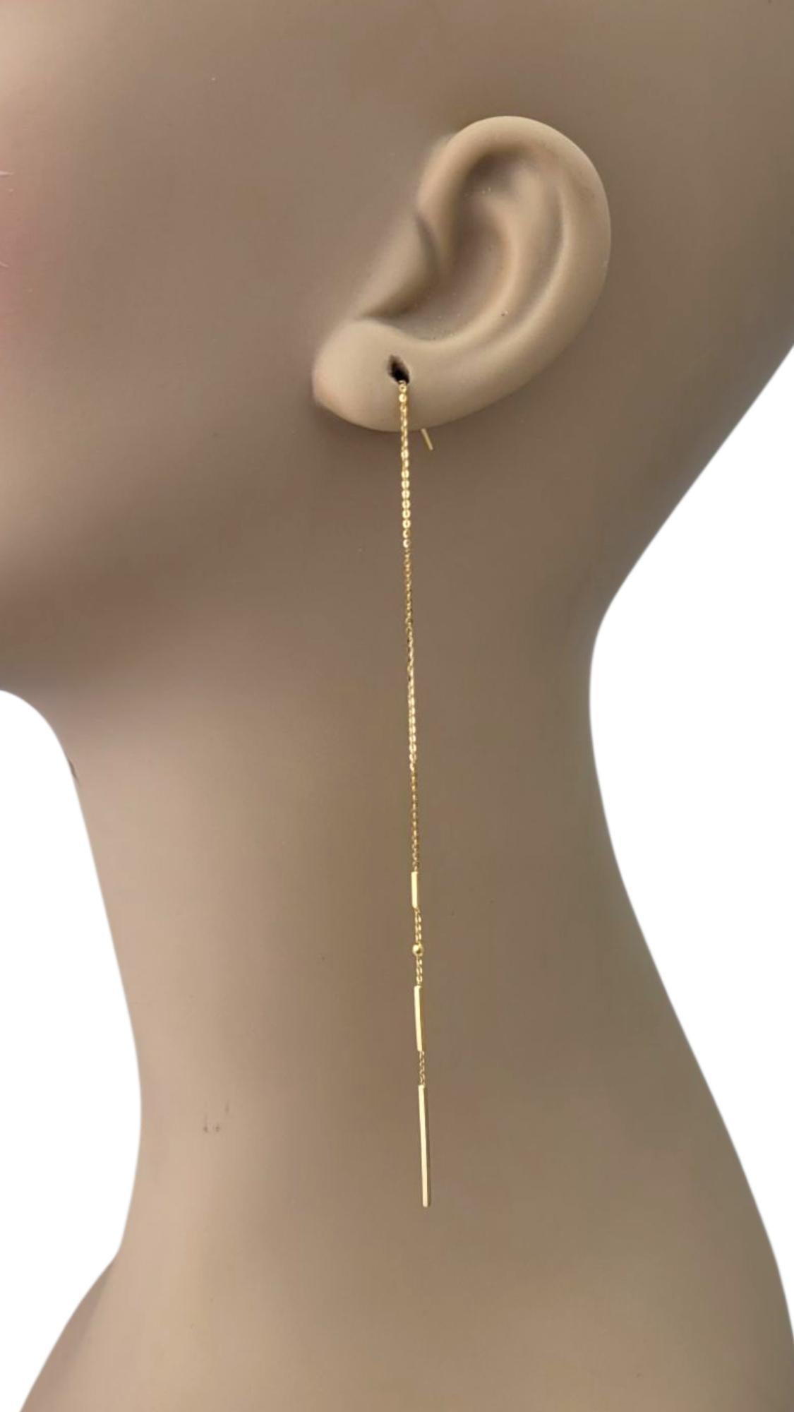 Orecchini lunghi in oro giallo 18K #21717 in vendita 1