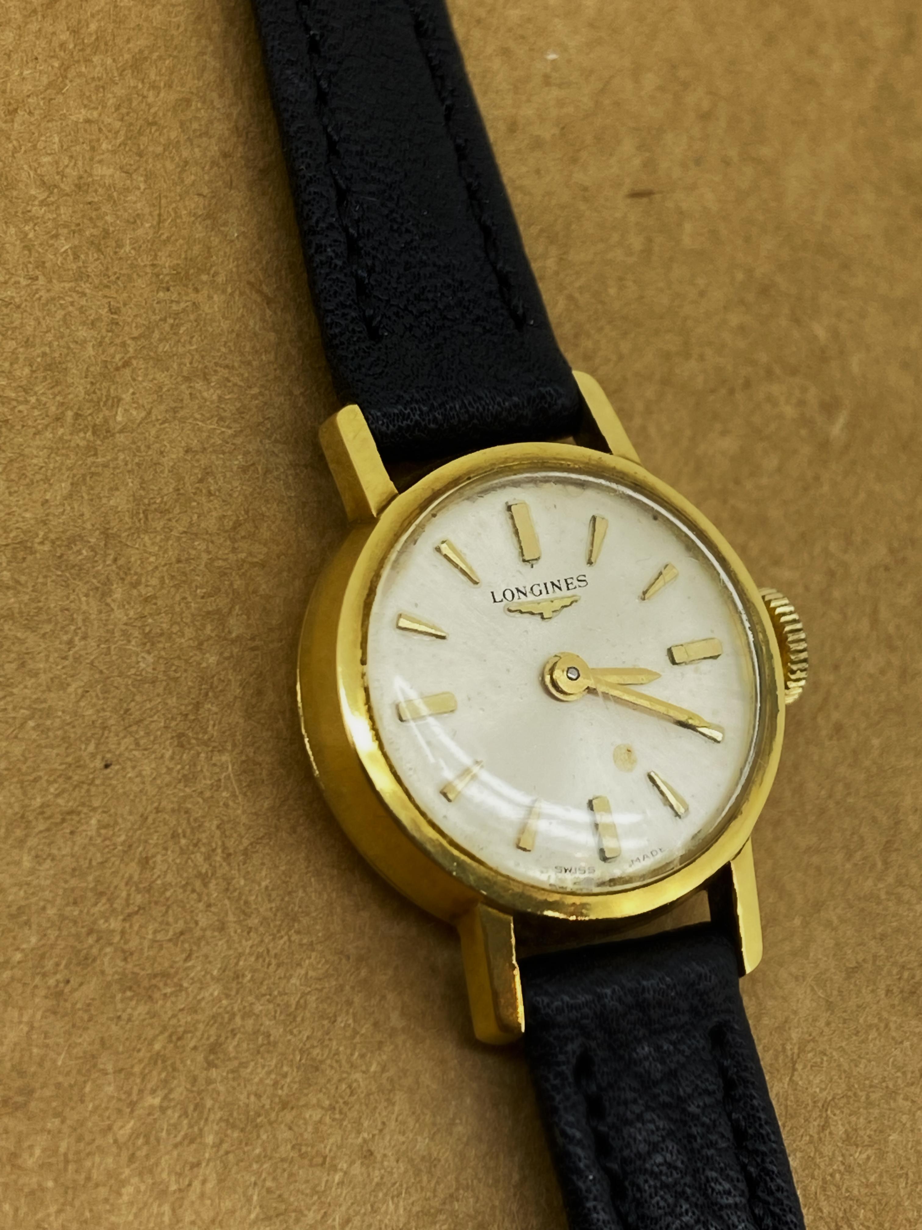 18 Karat Gelbgold Longines Vintage 1960er Hand 17 Juwelen 19mm Damenuhr im Zustand „Hervorragend“ im Angebot in MELBOURNE, AU
