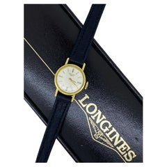 18 Karat Gelbgold Longines Vintage 1960er Hand 17 Juwelen 19mm Damenuhr