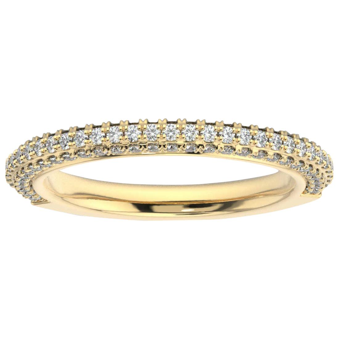 18K Yellow Gold Louise Diamond Ring '1/2 Ct. Tw' For Sale