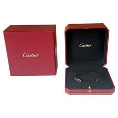Bracelet « Love » en or jaune 18 carats, modèle à boucle ouverte, taille 19, par Cartier