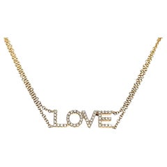 18k Yellow Gold LOVE Diamond Cts 0.15 Bracelet