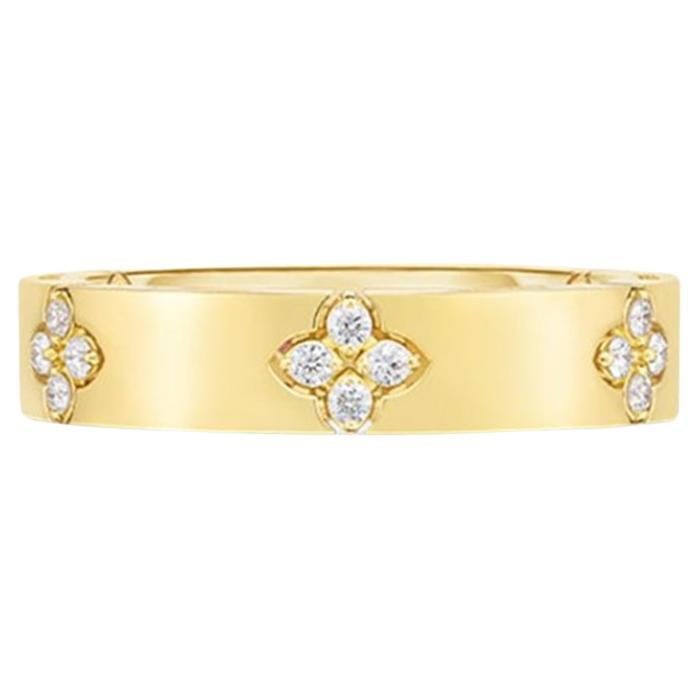 18 Karat Gelbgold Love In Verona Schmaler Ring mit Diamant-Akzent 8882970AY65X im Angebot