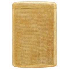 18k Yellow Gold M. Buccellati Cigarette Case with Florentine Finish
