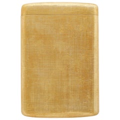 18k Yellow Gold M. Buccellati Cigarette Case with Florentine Finish