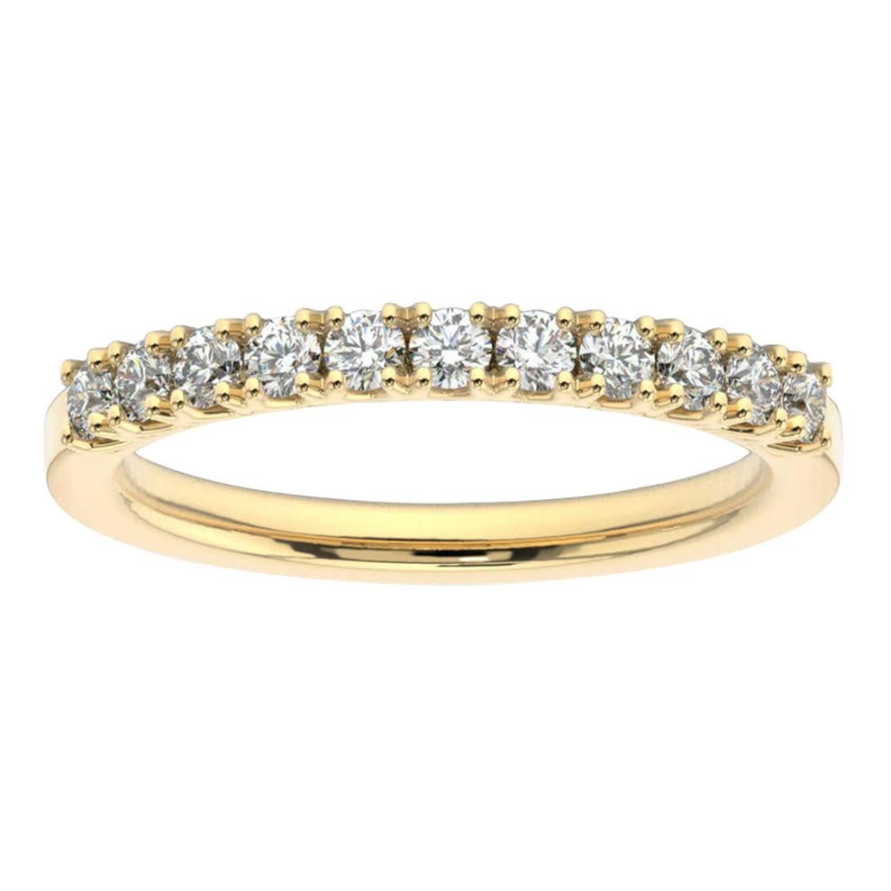 18K Yellow Gold Mae Crown Diamond Ring '1/2 Ct. Tw' For Sale