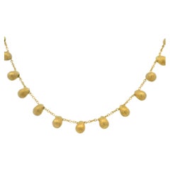18k Gelbgold Marco Bicego Acapulco Collection Beaded Ball Halskette Auf Lager