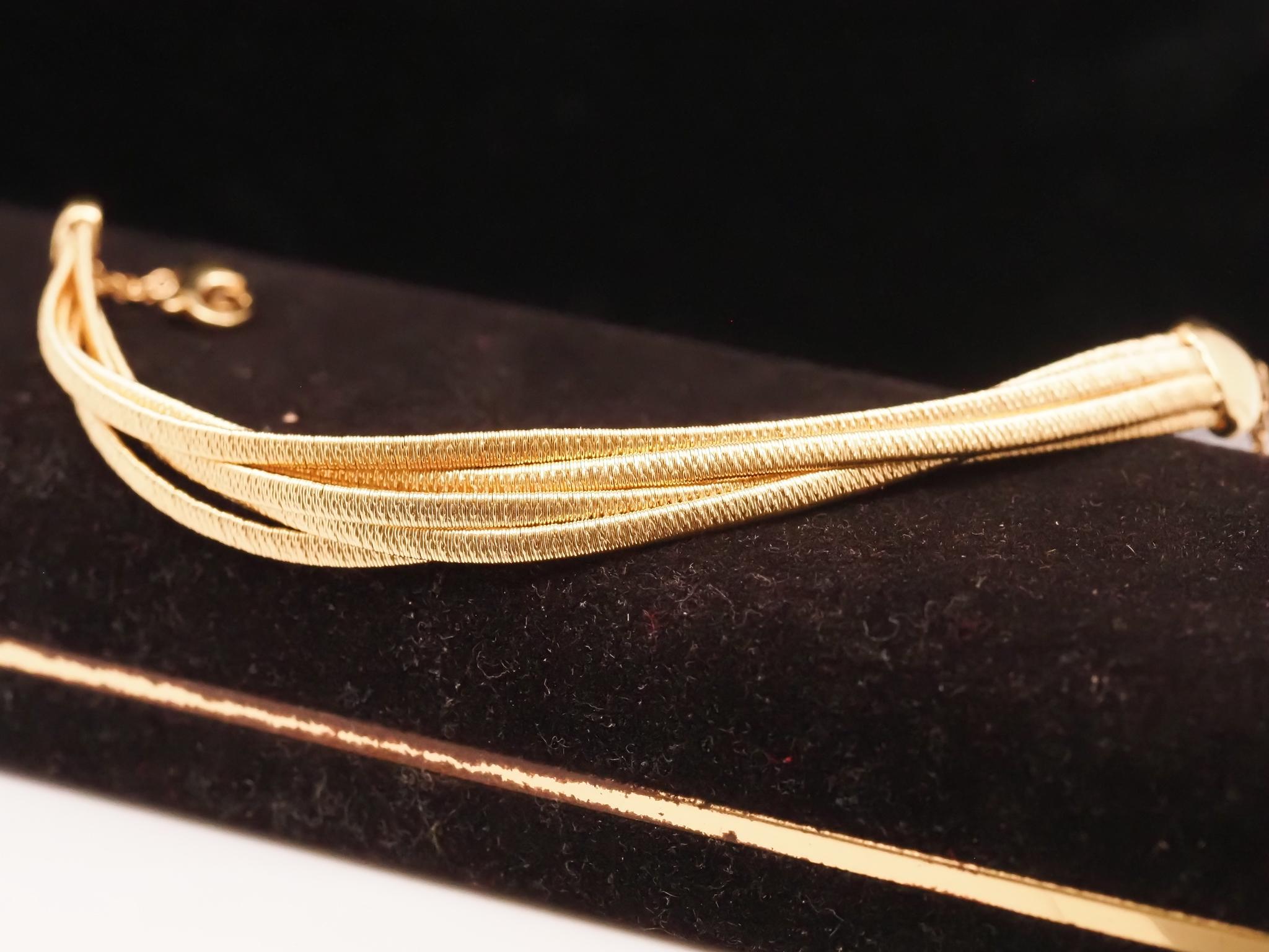 18K Yellow Gold Marco Bicego Strand Bracelet For Sale 2