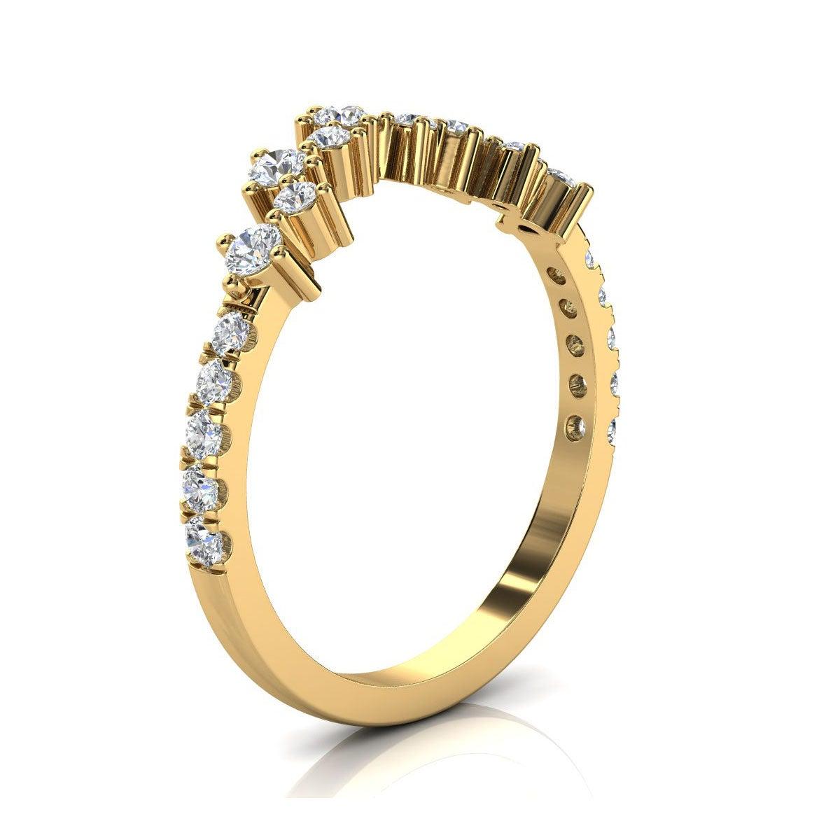 For Sale:  18K Yellow Gold Margol Diamond Ring '2/5 Ct. tw' 2