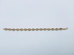 18K Yellow Gold Mariner Link Dangle Bracelet