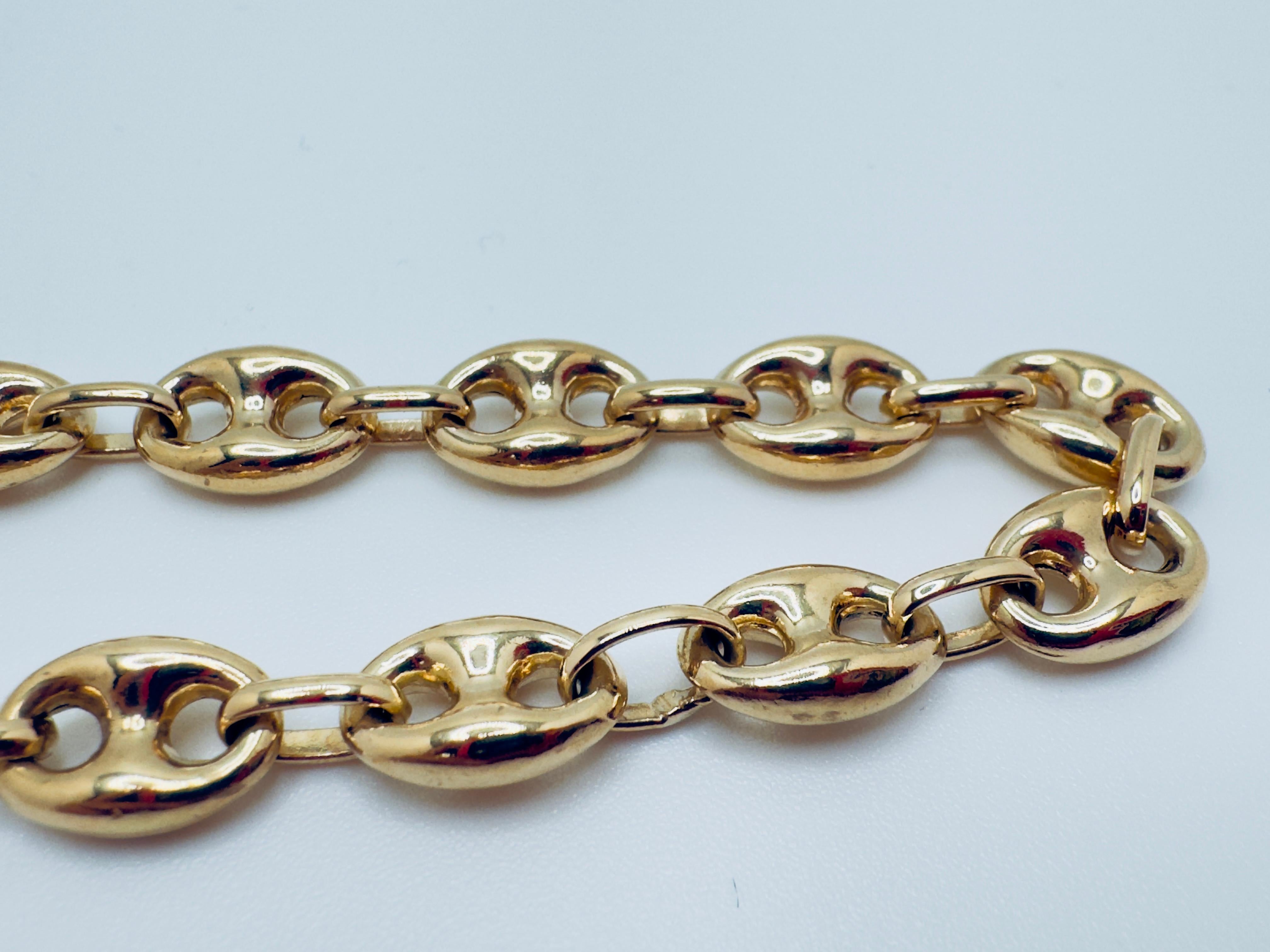 Bracciale A Link in oro giallo 18 carati in vendita 2