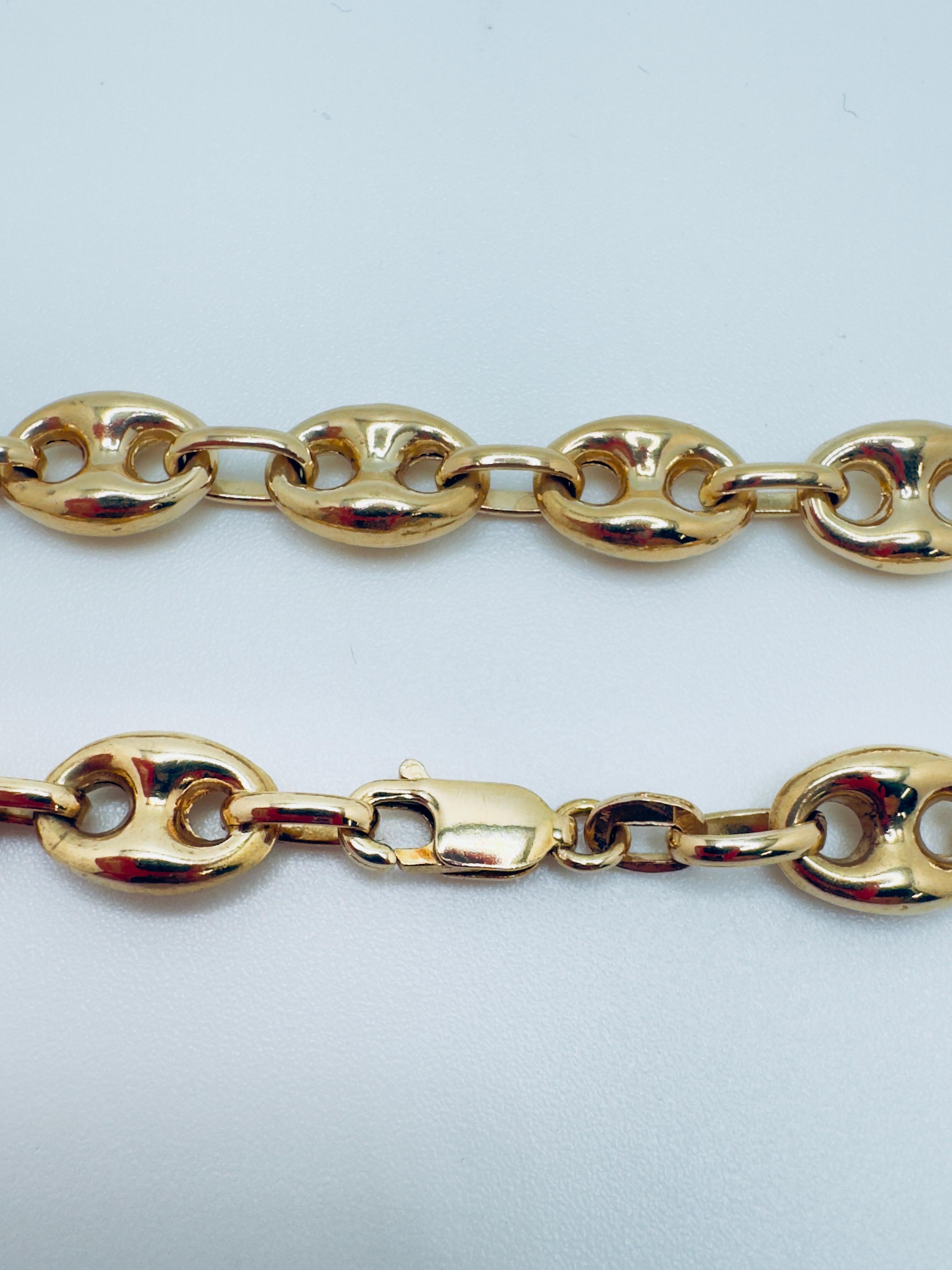 Bracciale A Link in oro giallo 18 carati in vendita 3