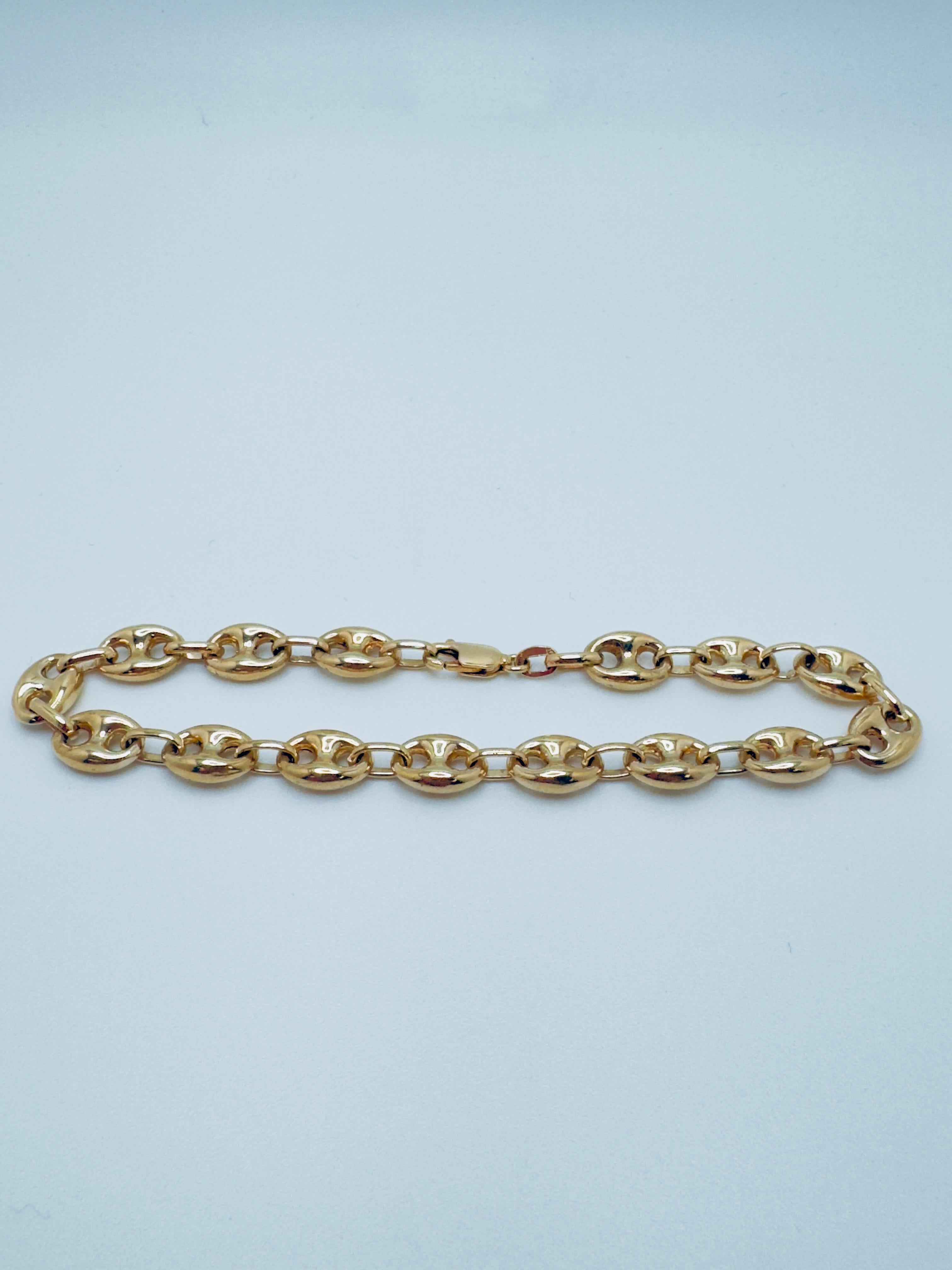 Bracciale A Link in oro giallo 18 carati in vendita 4