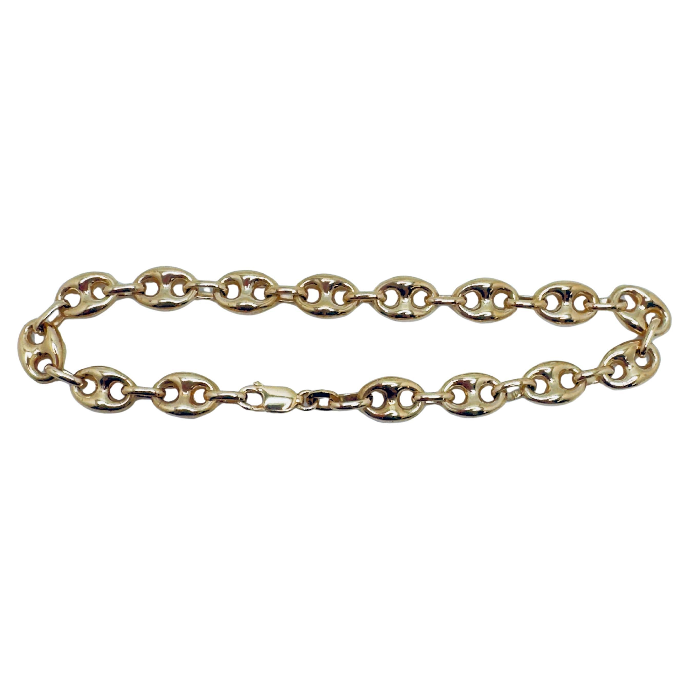 Bracciale A Link in oro giallo 18 carati in vendita