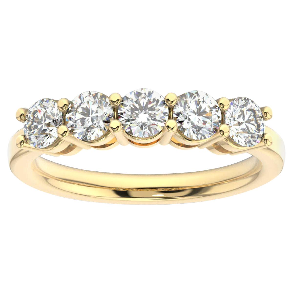 18K Yellow Gold Marne 5-Stone Diamond Ring '1 Ct. tw'