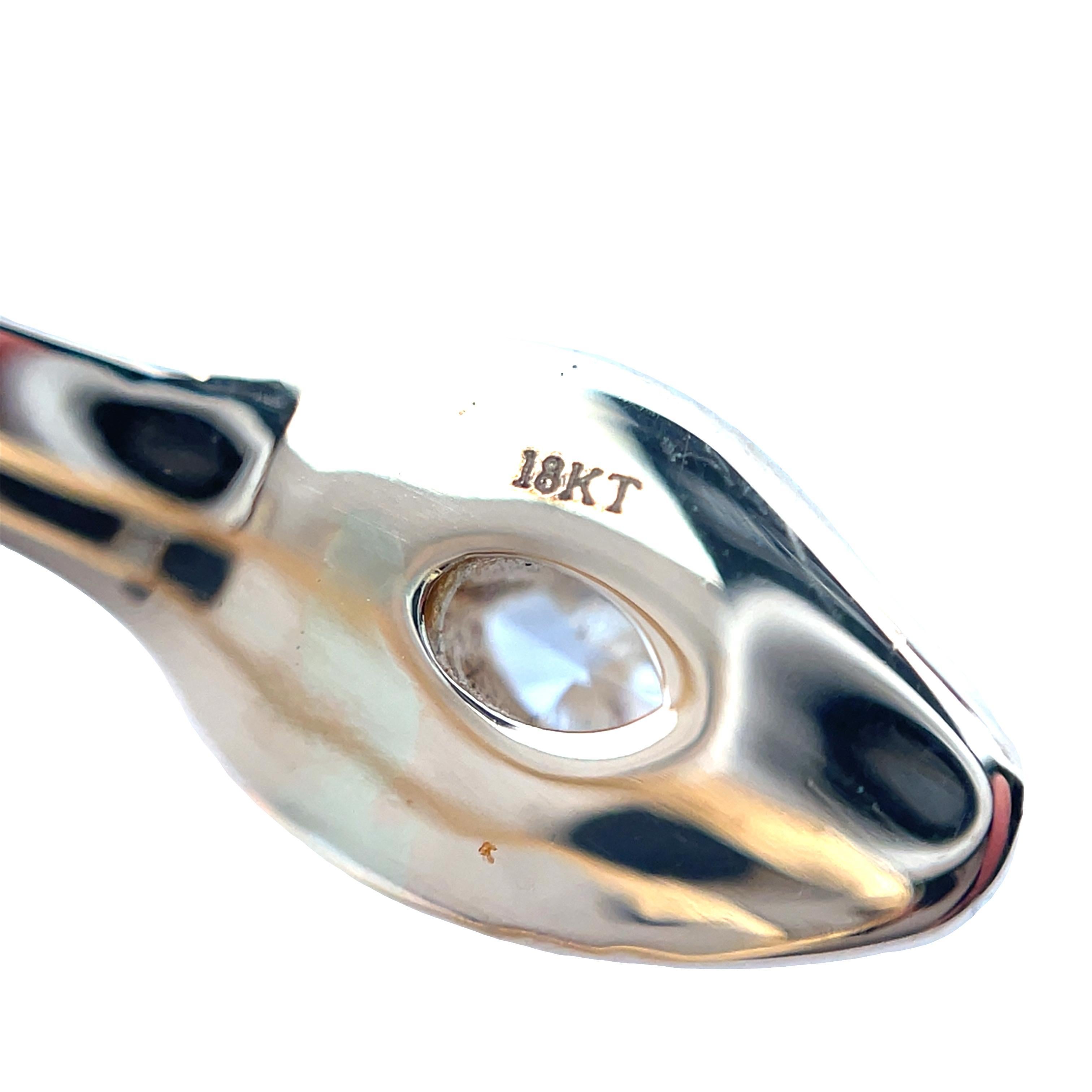 18k Yellow Gold Marquise Diamond Snake Swirl Ring - image 5