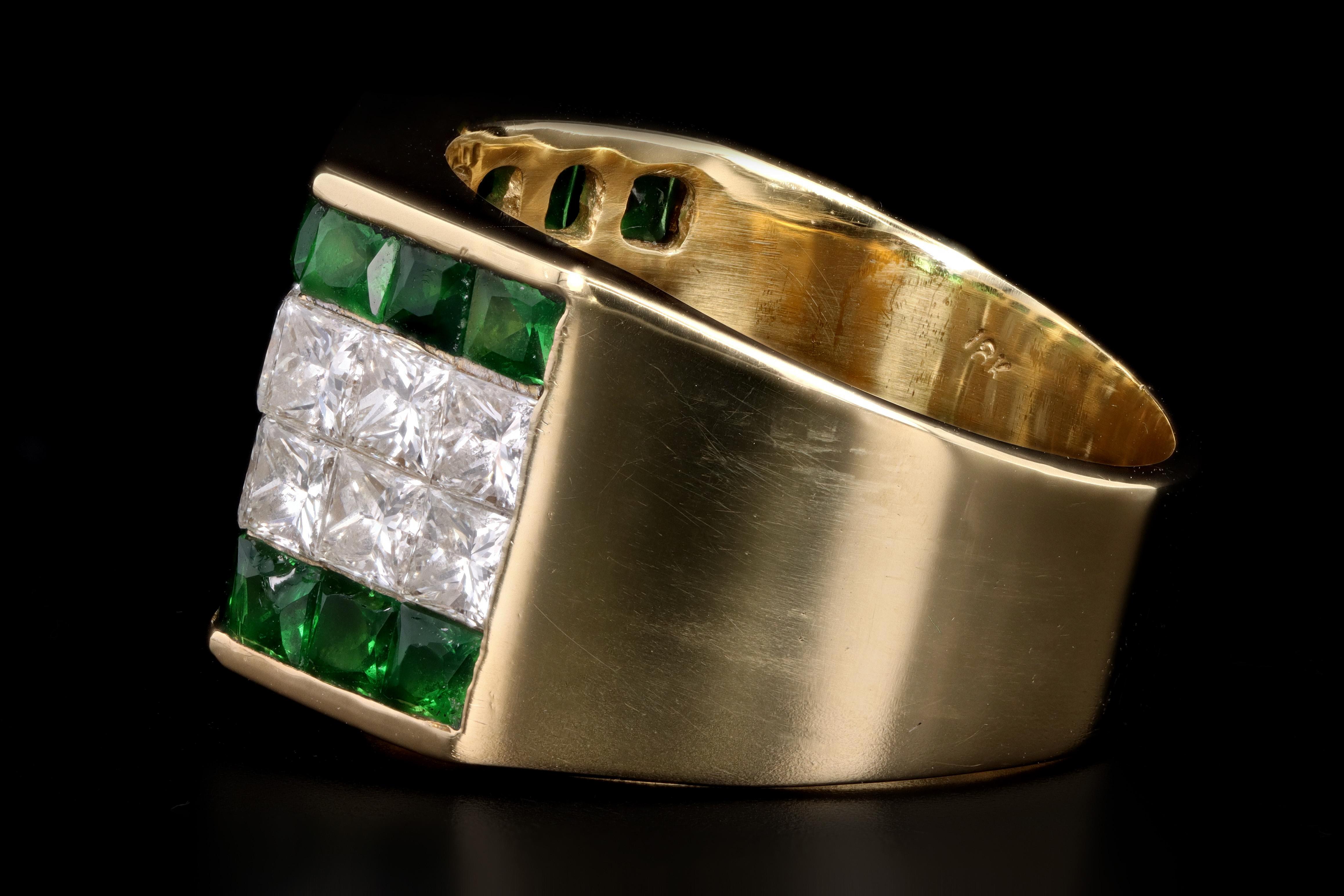 tsavorite ring mens