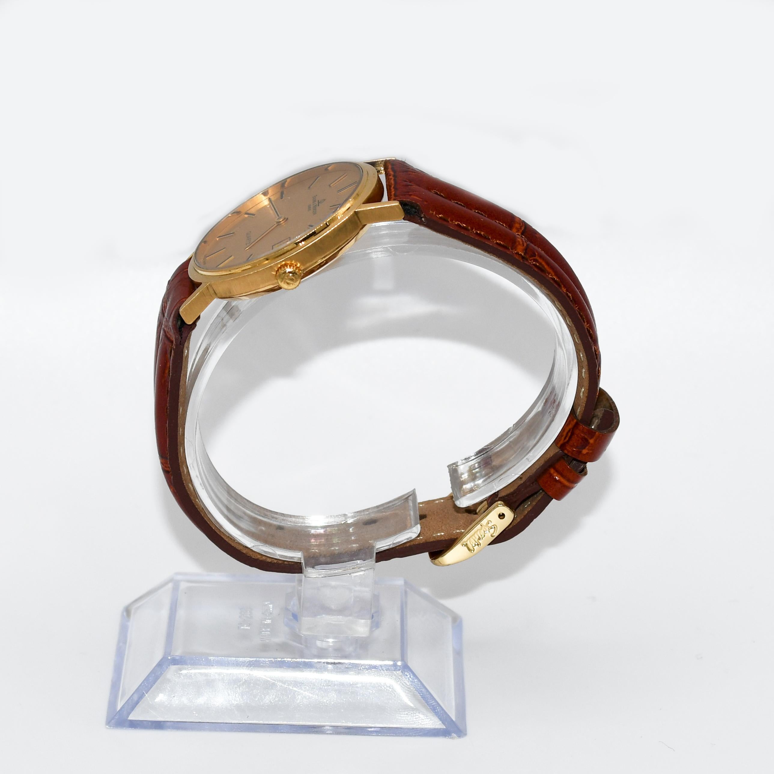 18 Karat Gelbgold Herrenuhr, Baume & Mercier Quarz 2