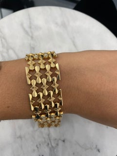 18K Yellow Gold Mesh Bracelet