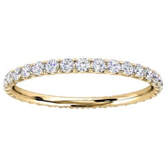 Anillo de oro amarillo de 18 quilates Mia French Pave Eternity Diamond Ring '1/2 Ct. tw'
