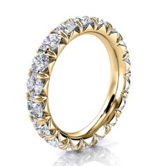 18k Yellow Gold Mia French Pave Diamond Eternity Ring '3 Ct. Tw'