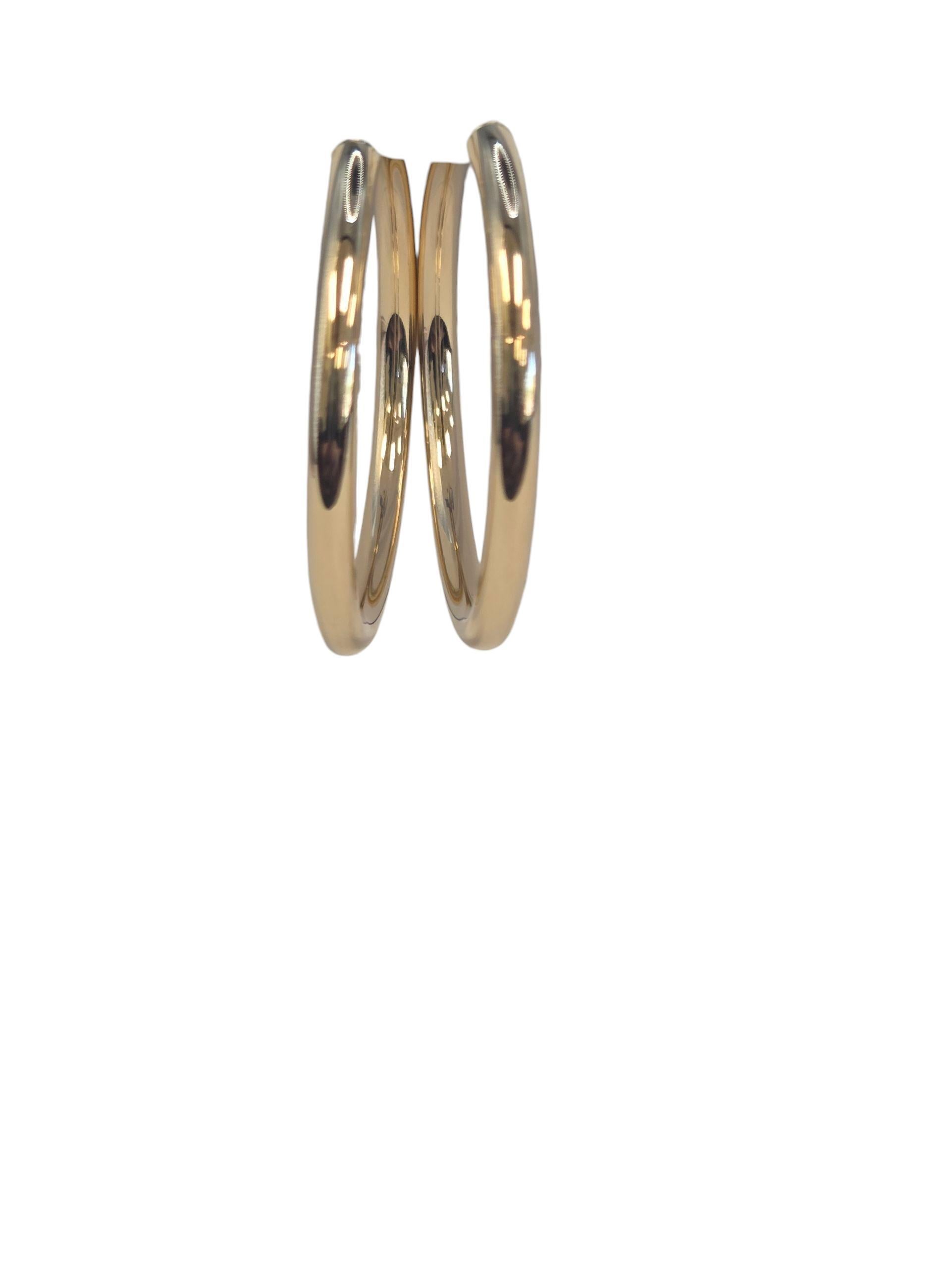 Orecchini a cerchio di medie dimensioni in oro giallo 18K

Questi cerchi in oro giallo 18K lucido combinano uno stile senza tempo con la comodità di tutti i giorni. Perfette sia per le occasioni casual che per quelle formali, offrono una