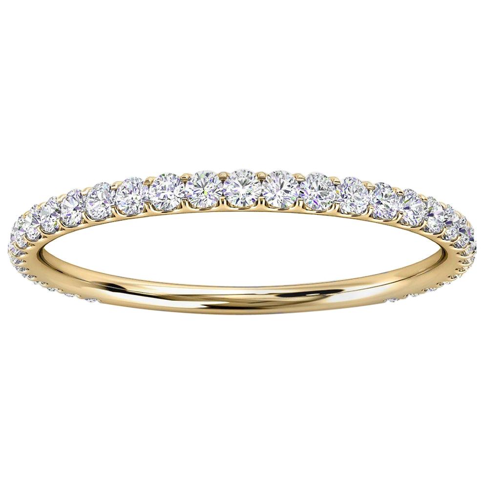 For Sale:  18K Yellow Gold Mini Carole Micro-Prong Diamond Ring '1/4 Ct. tw'
