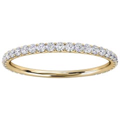 18K Yellow Gold Mini Carole Micro-Prong Diamond Ring '1/4 Ct. tw'