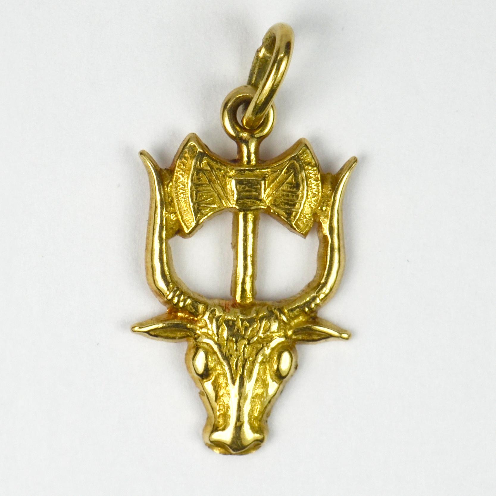 gold axe pendant