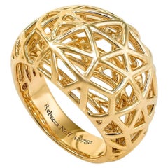 18 Karat Gelbgold Spiegel Finish Nest Ring